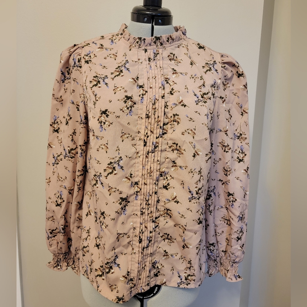 Floral Pink Blouse